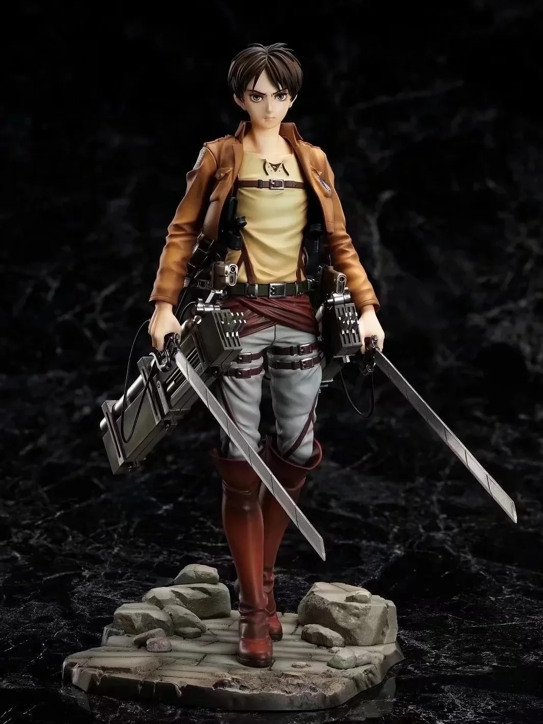 Atak na Titan Eren Jaeger Levi Ackerman 1/7 w skali PVC figurka japońskie Anime Model figurki kolekcja zabawek prezent dla lalek