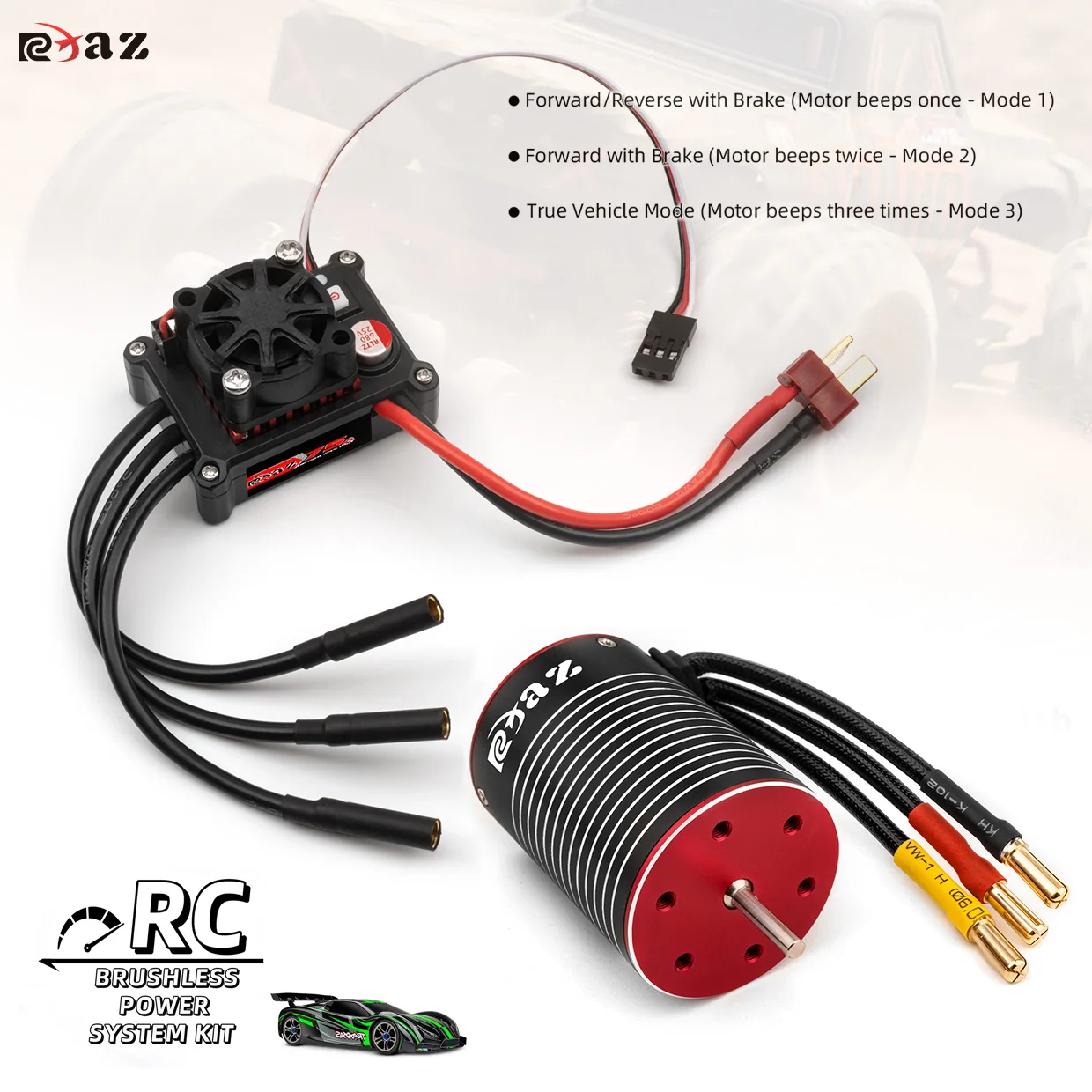 

Бесщеточный двигатель RC 3650, 75 А, бесщеточный комплект ESC, подходит для 1/10 RC Arrma Traxxas HSP Redcat RC4WD Tamiya Axial SCX10 D90 HPI