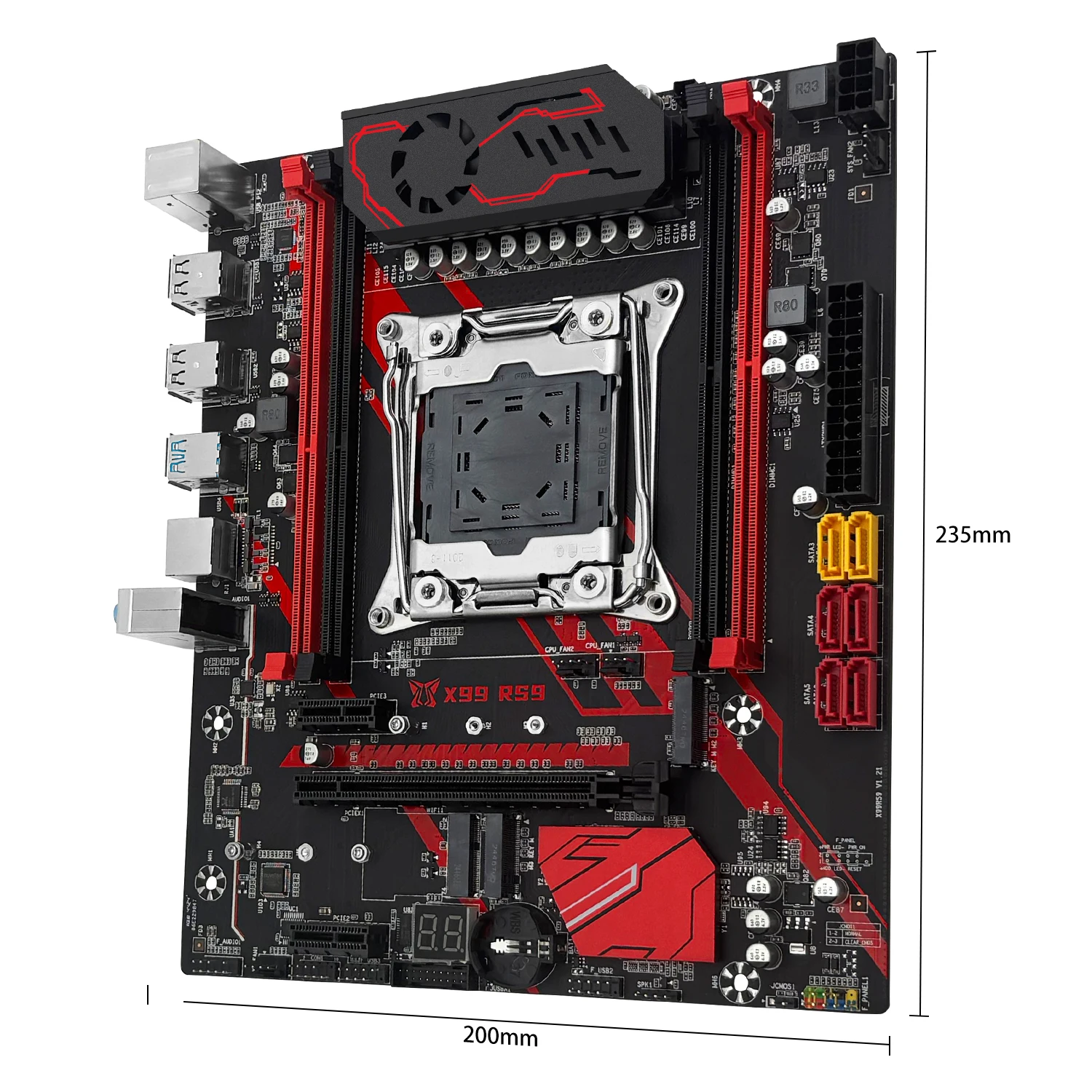 MACHINIST X99 RS9 carte mère Combo LGA2011-3 Xeon Kit E5 2640 V4 processeur d'unité centrale DDR4 16GB 2666MHz mémoire NVME M.2 quatre canaux