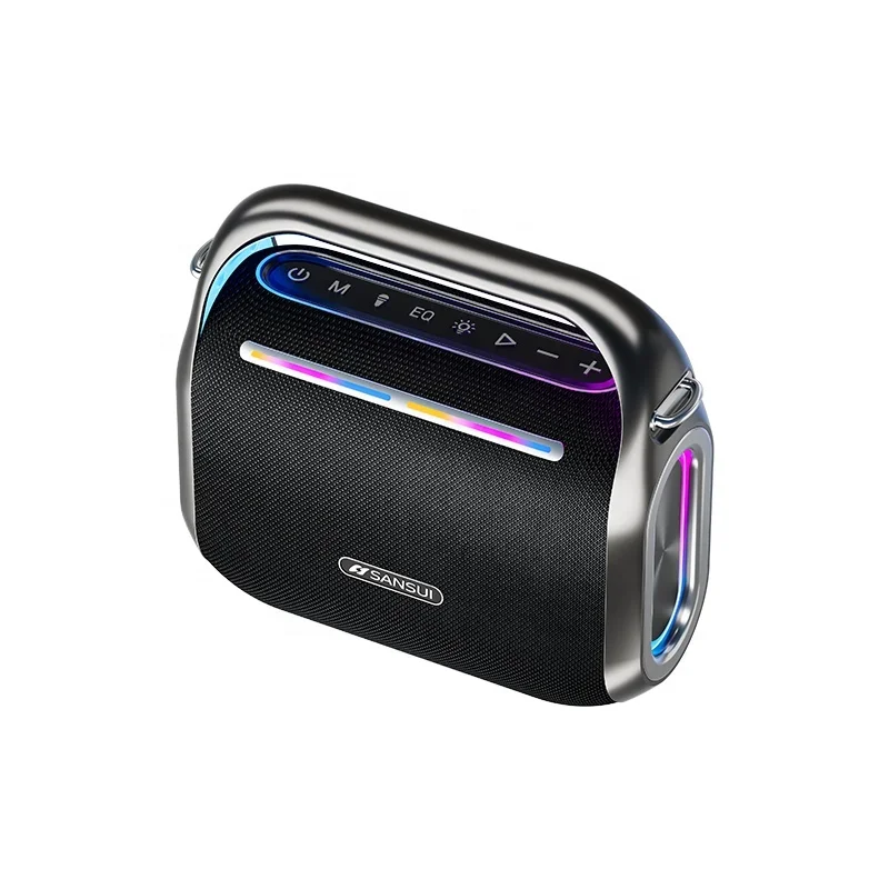 

SANSUI Bluetooth-Колонка D99, Портативная Беспроводная колонка 5.0, мощный бас и красочное освещение