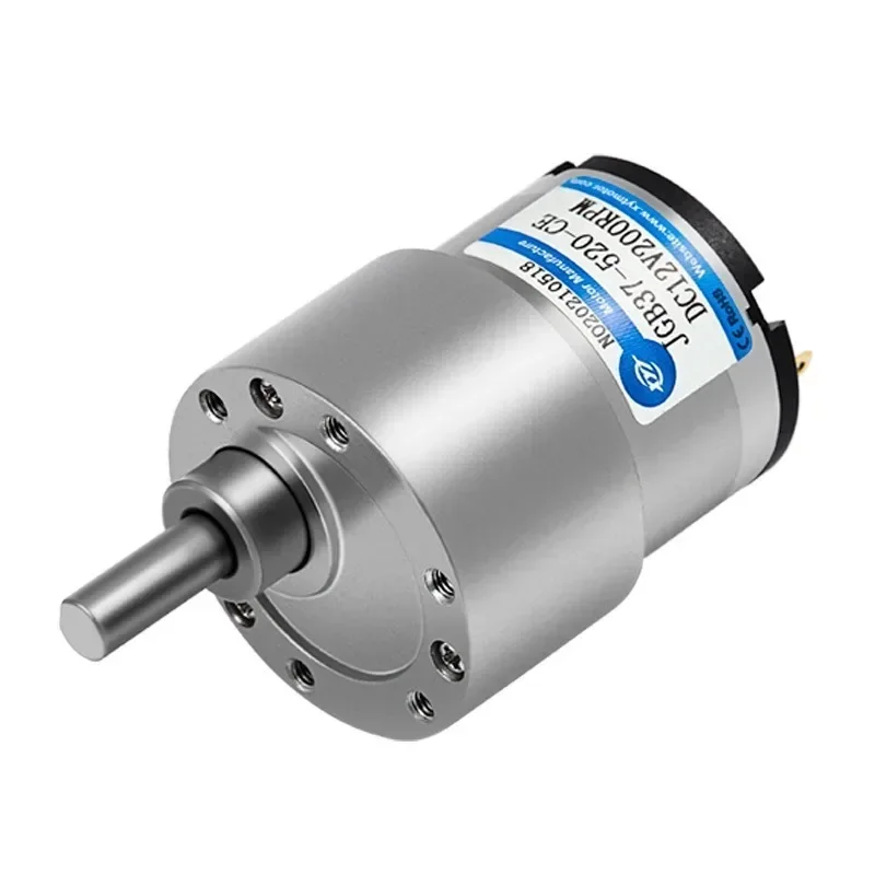 JGB37-520 Miniature DC Deceleration Motor Robot Car Speed Regulating Motor 12V 24V Small Motor