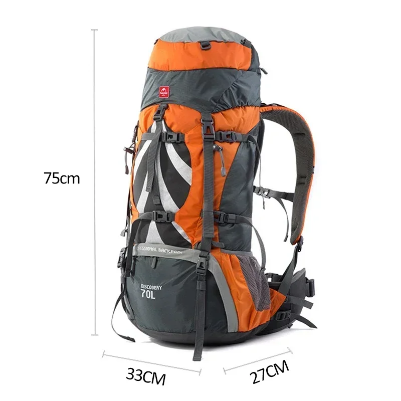 Naturehike กระเป๋าเป้สะพายหลัง 70L กระเป๋าปีนเขา Man Rucksack กระเป๋าเป้สะพายหลังเดินป่ากลางแจ้งกระเป๋าเดินทางกันน้ํากระเป๋าเป้สะพายหลังความจุขนาดใหญ่