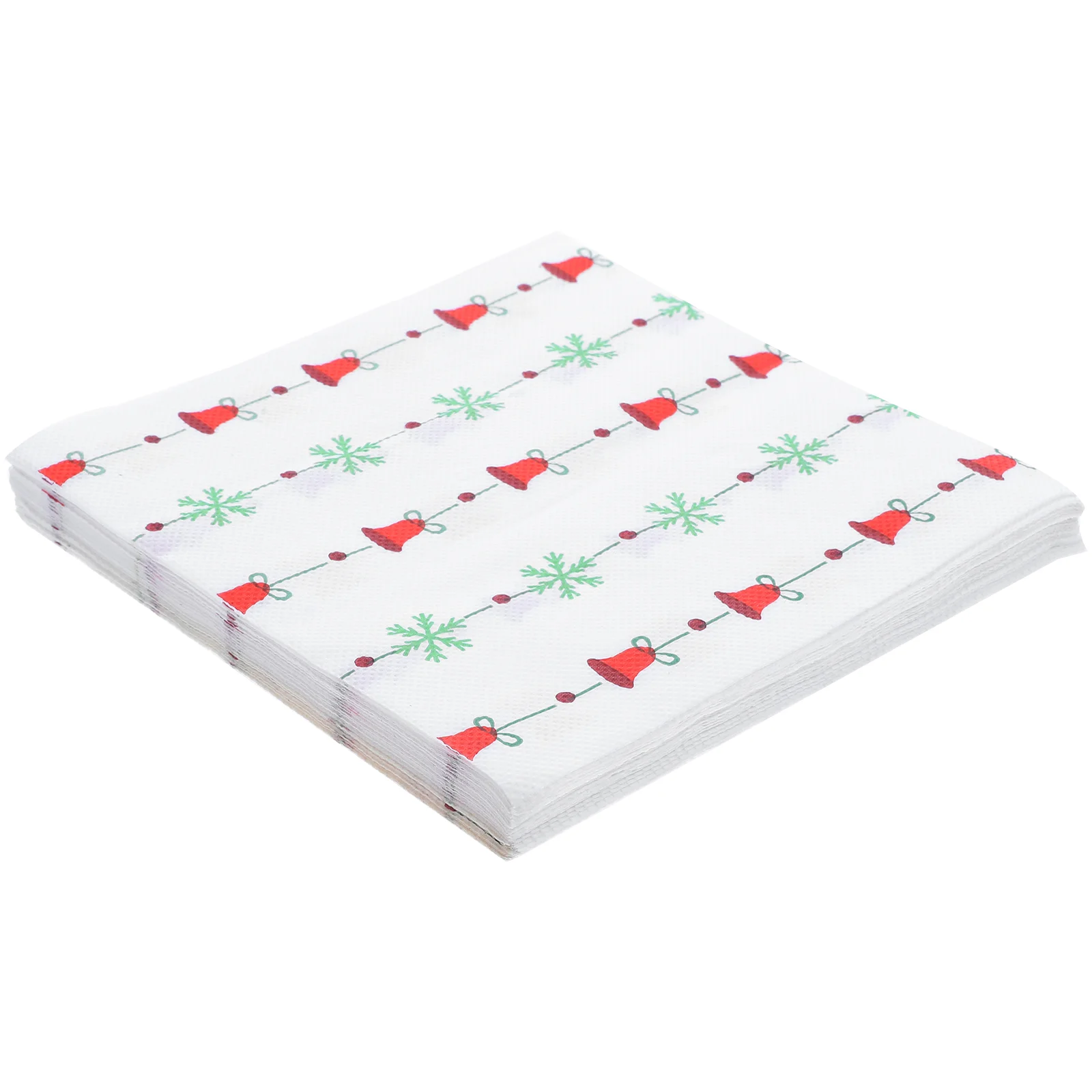 Servilletas navideñas con estampado de copos de nieve de 20 piezas, servilletas desechables de papel ecológico para cena de Navidad, recuerdos de fiesta de cumpleaños para niños