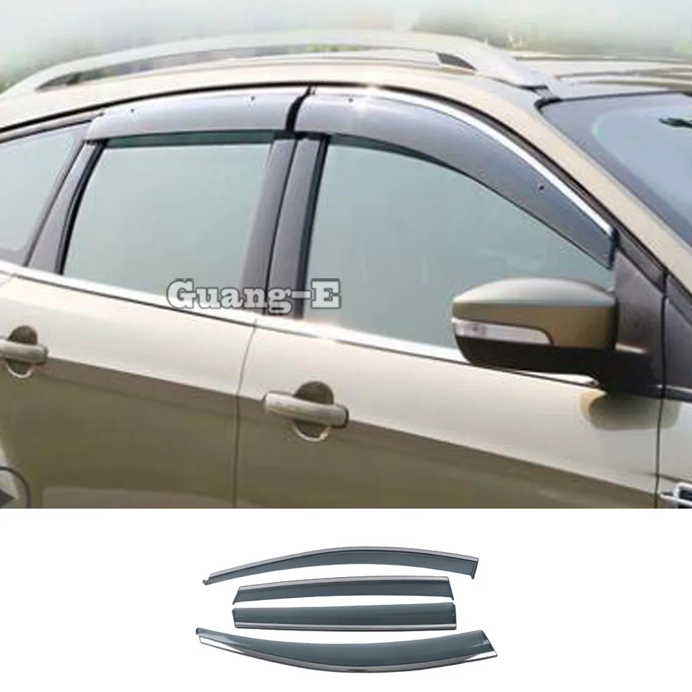 

Window Visor Sun Shade Rain Guard Trim For Ford Escape/Kuga 2020 2021 2022 2023 2024 Decoration Frame Auto Exterior Accessories