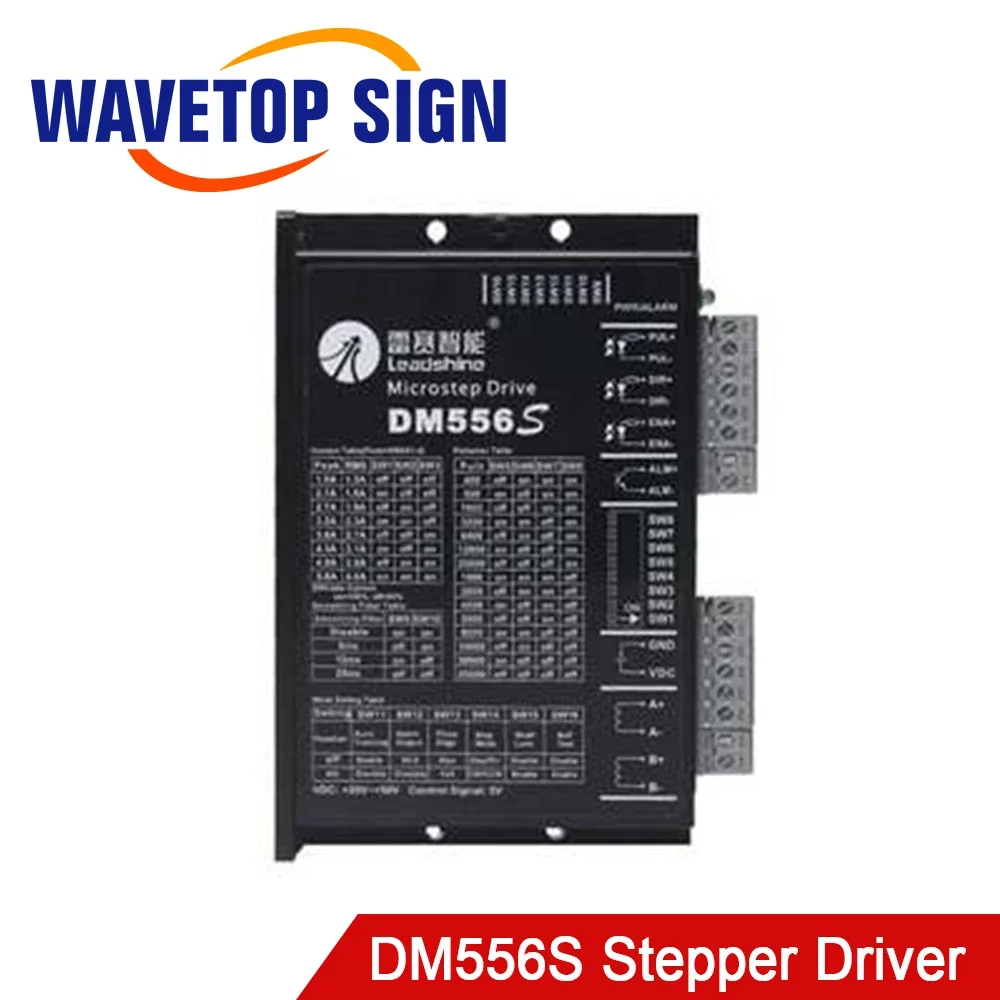 

Leadshine 2Phase Stepper Motor Driver DM556S Supply Voltage 20-50VDC Output Current 1.8-5.6A for Co2 Laser Cutting and Engraving