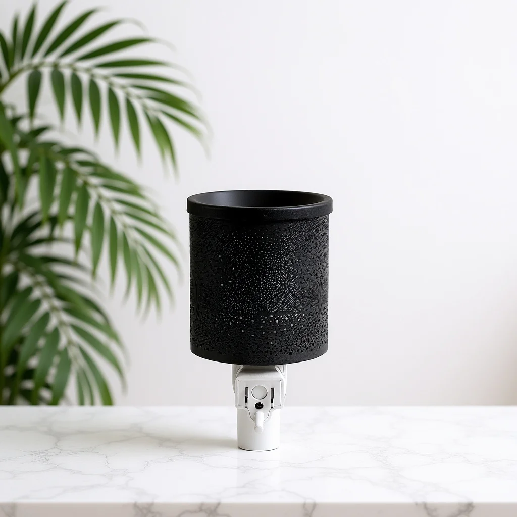 

Aromatherapy Oil Diffuser and Night Light Electric Wax Melt Warmer Metal Scented Wax Burner for Indoor Home Hotel Relaxation