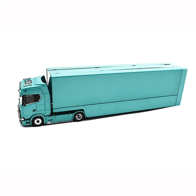 Kengfai 1:64 S730 V8 transport trailer Alloy car model