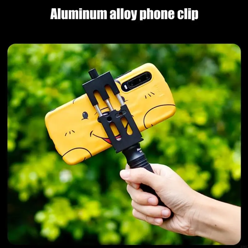 

Удлинитель для холодного башмака из алюминиевого сплава, крепление для телефона с регулируемым зажимом для смартфонов, штатив 90