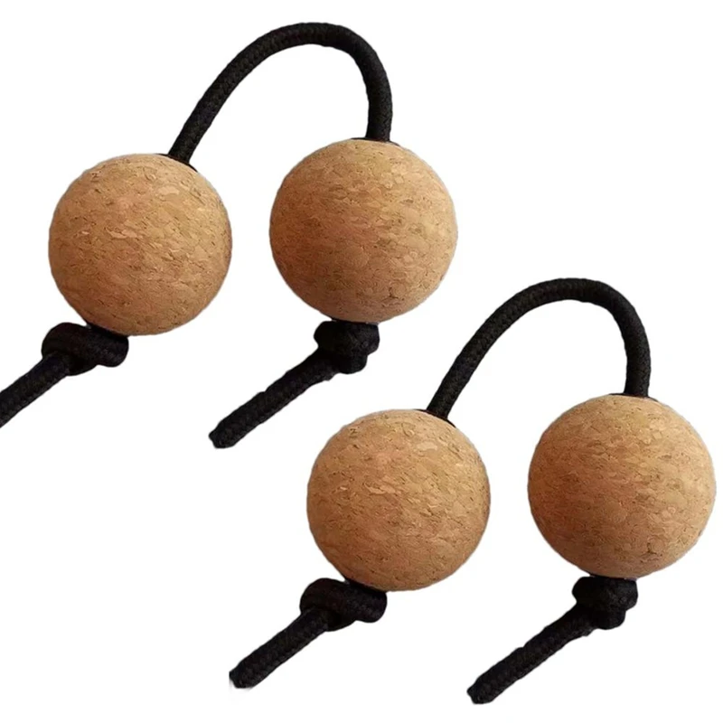 Shaker 2 Pairs Cork Kashaka Shaker Asalato Ball Instrument Percussion Instrument Classical African Balls For Music