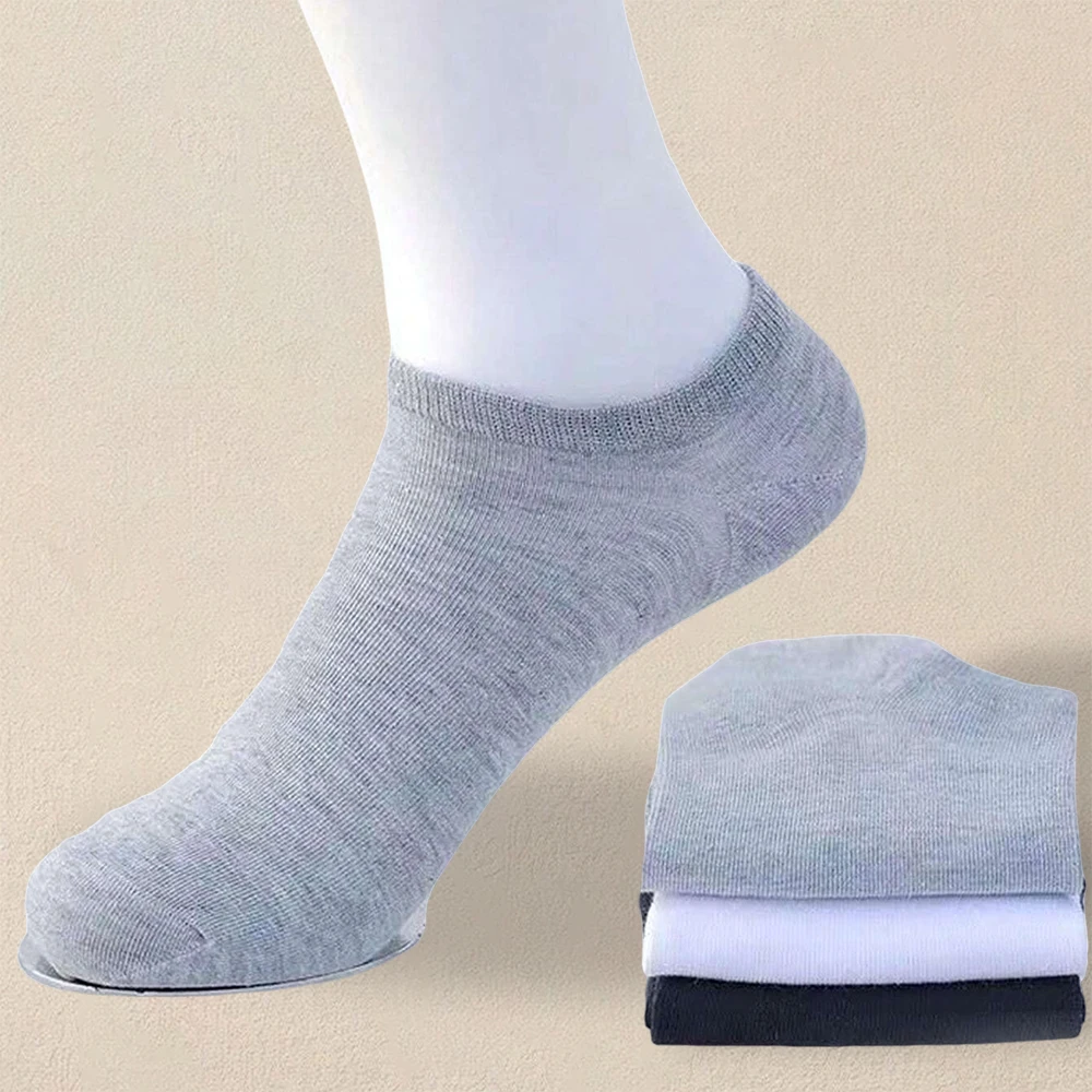 5 Pairs Women Solid Color Ankle Socks Simple And Versatile Fashionable Creative Breathable Socks Comfortable And Casual Socks