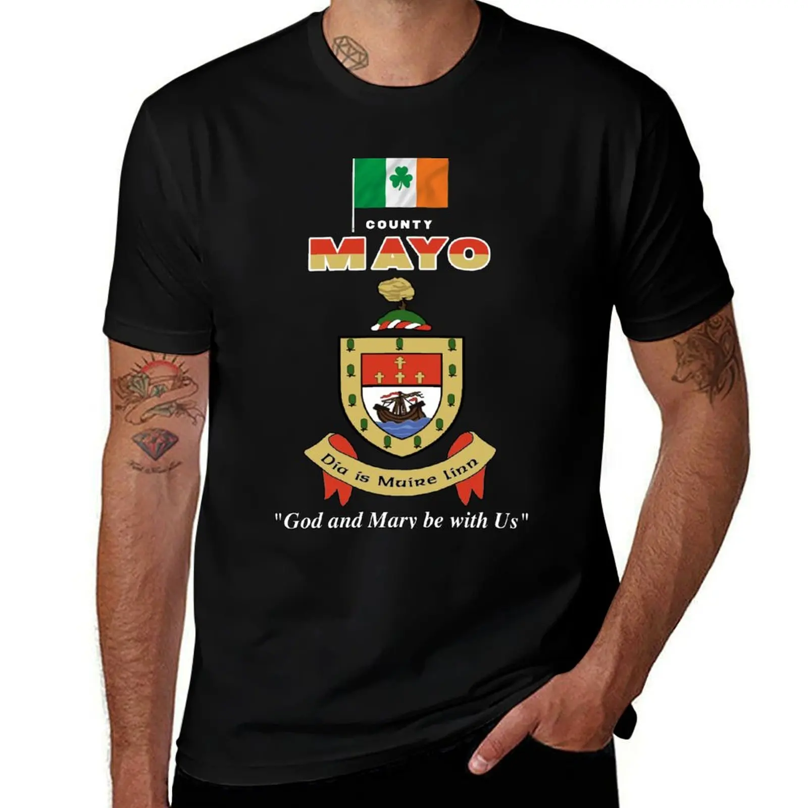 COUNTY MAYO IRELAND - OFFICIAL CREST T-Shirt Funny t-shirt man clothes Personalized t-shirt funny t shirts for men