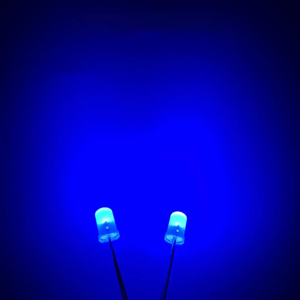 50/100pcs 3mm Fog Diffused LED Diode Light Emitting Diodes Kit Multicolor White/Green/Red/Blue/Yellow