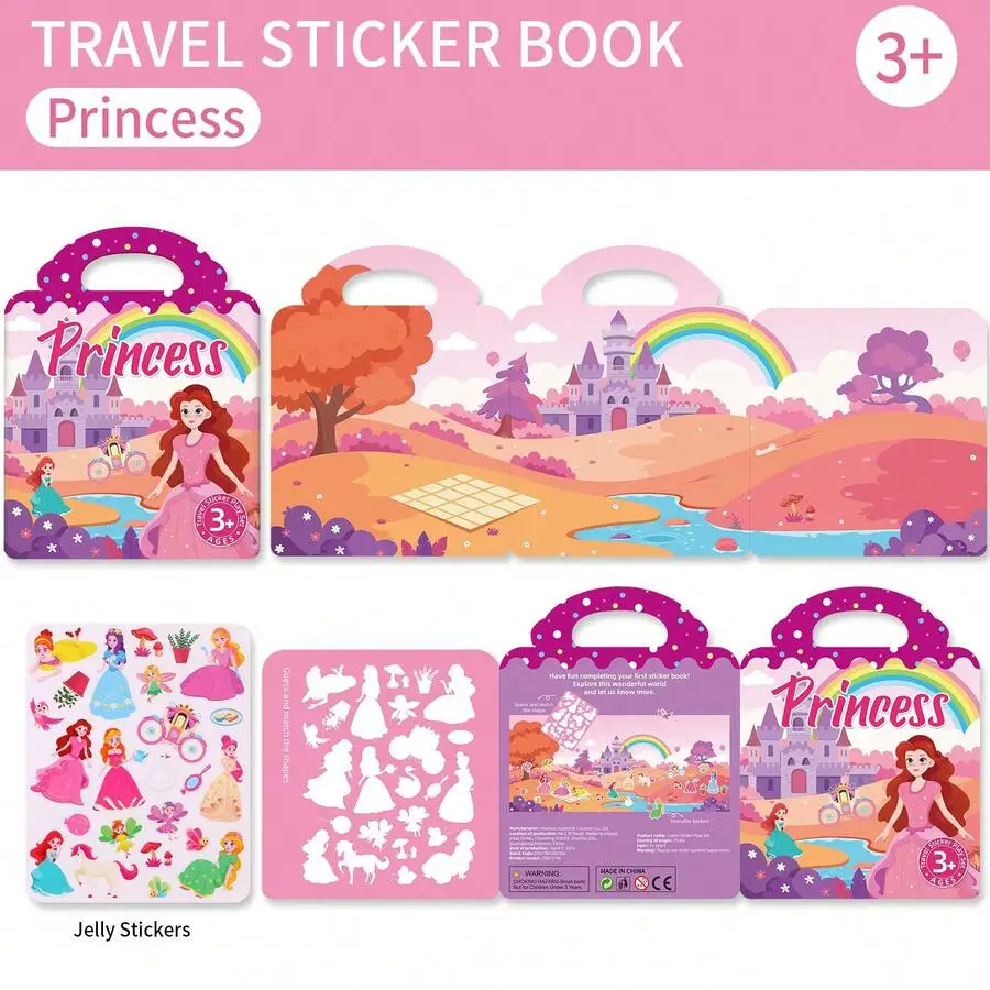 

Reusable Sticker Book, Washable Stickers, Jelly Sticker Book, Birthday And House Party, Group