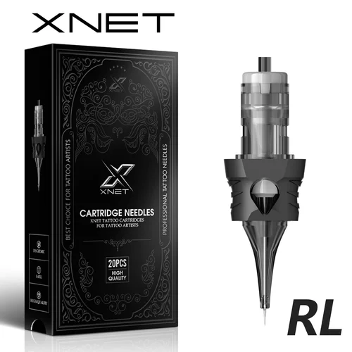 Agujas para Tatuaje XNET Aurora, Cartucho de 20 Piezas, Línea Redonda 3RL 5RL, Agujas de Tatuaje Desechables de Silicona Esterilizadas para Tatuaje