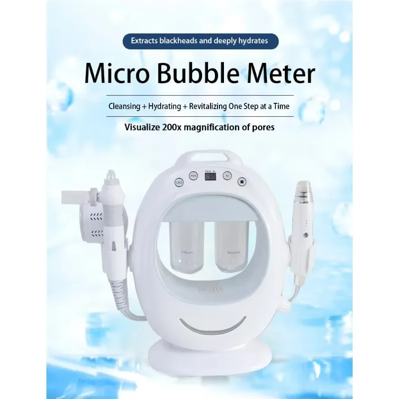 YTYINHome Use Portable 3 In 1 Moisturizing Spray Vacuum Blackhead Remover Small Bubble Microdermabrasion Hine