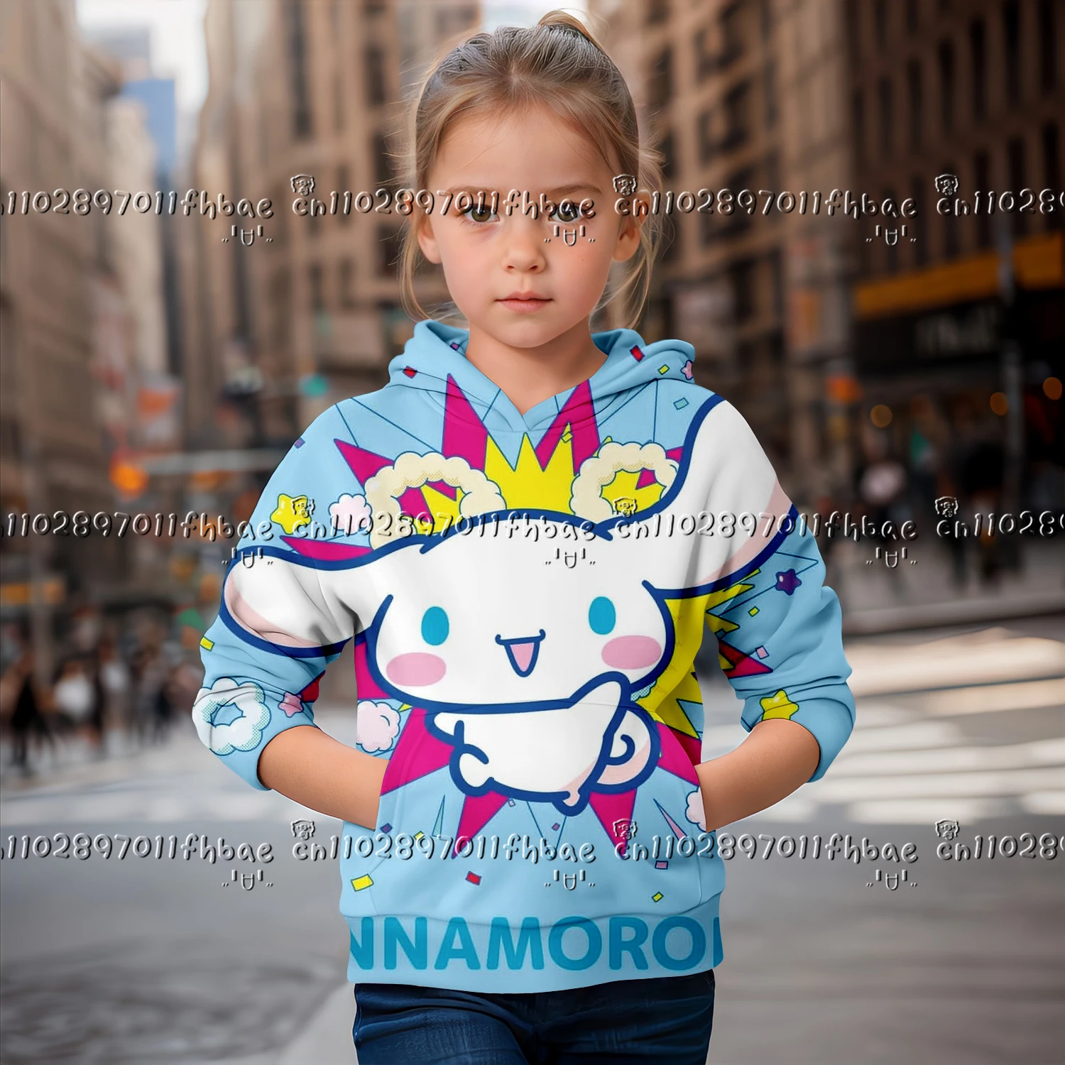 

25-26Cartoon Sanrio Cinnamoroll 3dPrint Girl Cute Hoodies Long Sleeve Hooded Sweatshirt Top Lovely Pullover Spring Autumn Clothe