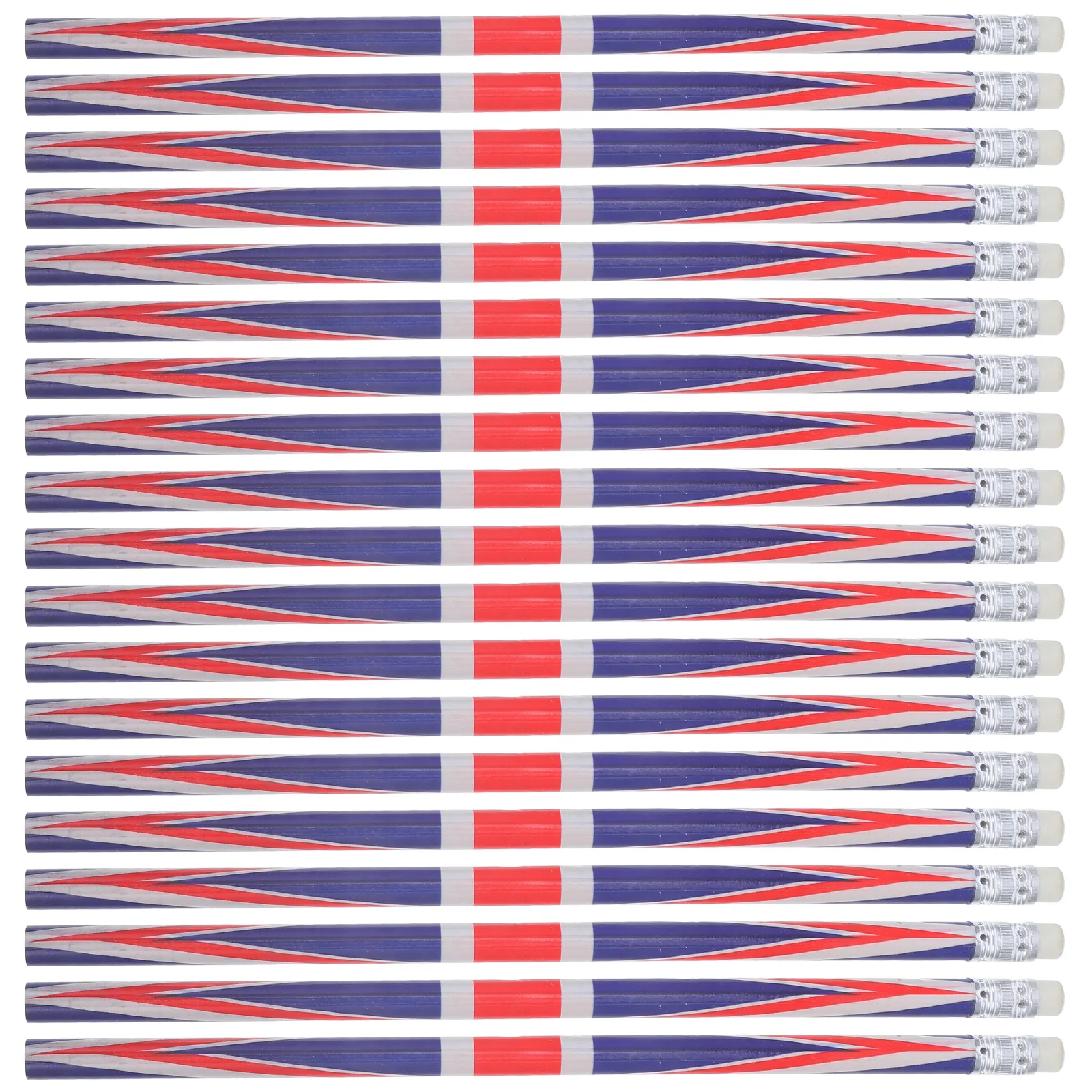 

60pcs Pattern Sketching Pencil Pencils England Flag Writing School Office Supplies Wooden Sketching Drafting