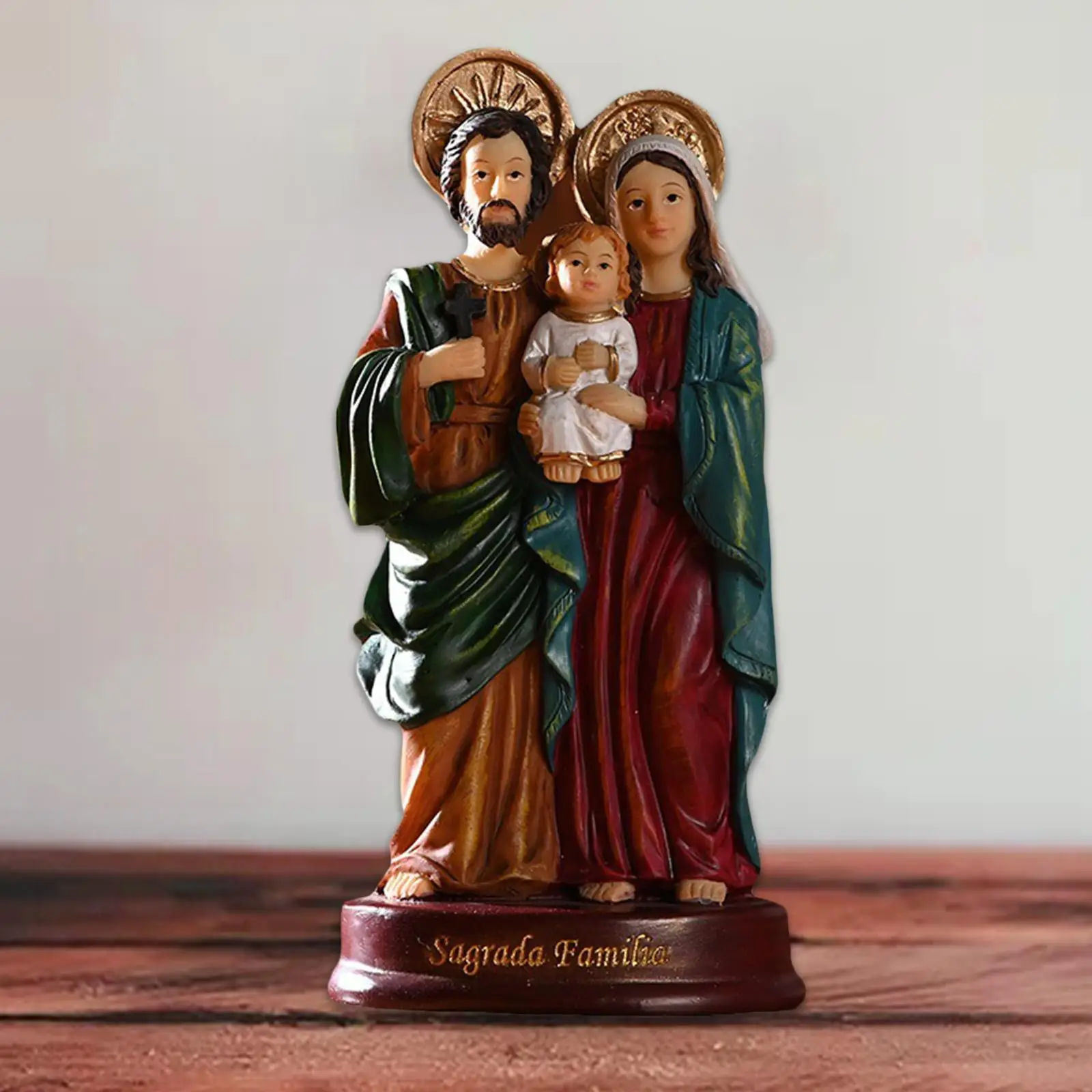 Nativity Scene Home Decor Christ Jesus Mary Joseph Catholic Figurine Xmas Ornament Holy Family Statue Christmas Gift