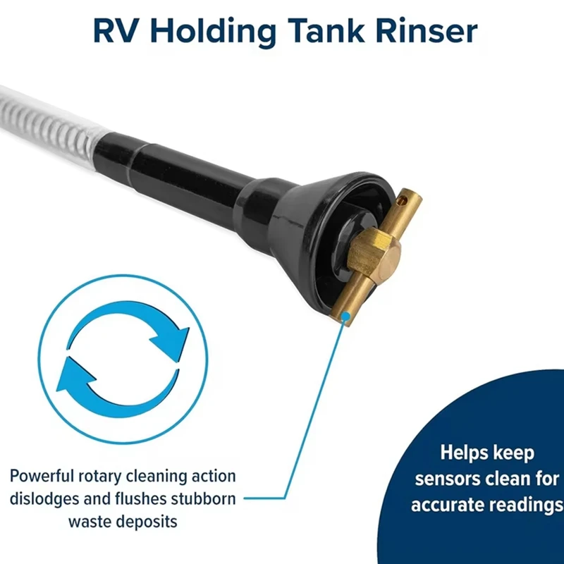 Super Sale RV Holding Tank Rinser with Swivel Stik and 1/4 Turn Shutoff Valve for Efficient Cleaning