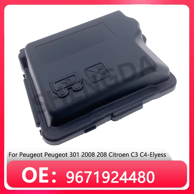 9671924480 Original new fuse box cover BSM upper cover for Peugeot 301(M33) 2008(A94) 208 Citroen C3(M44)  C-Elysée(M43)