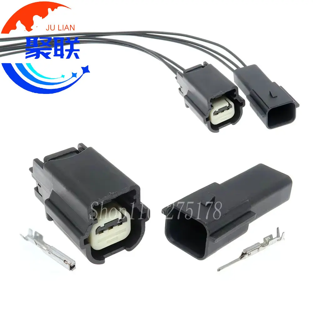 1 Set 3 Pin 31404-3110 34975-3100 Car Reversing Radar Waterproof Plug Air Conditioner Switch Slot Wire Socket for Ford Buick