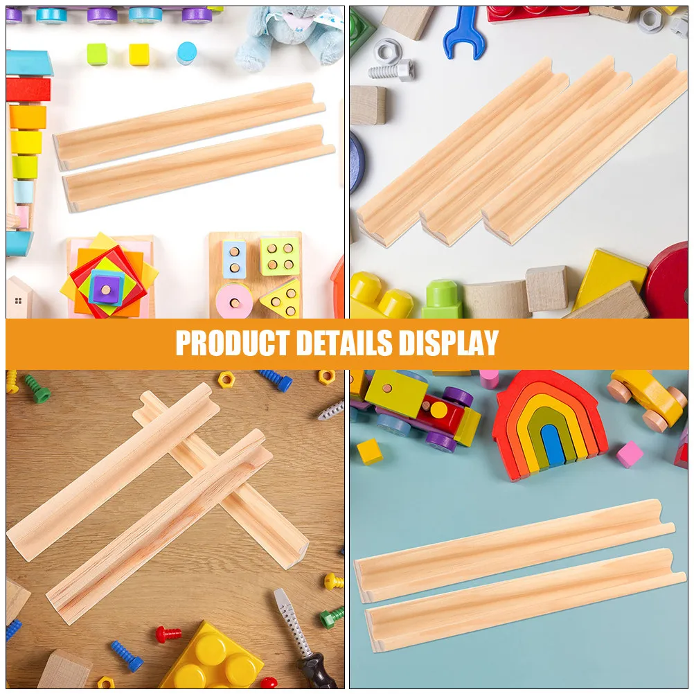 

4Pcs Wooden Domino Holder Natural Wood Domino Tray for Displaying Organizing Tiles Oblique Angle Design Desktop Game Accessory