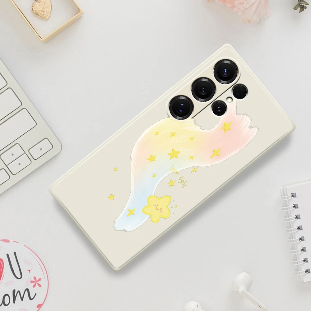 Dreamy Star Phone Case For Samsung Galaxy S21 S22 S23 S24 S25 Ultra Plus 5G S20 FE S10 Plus S21 FE S23FE S24FE Silicone Cover