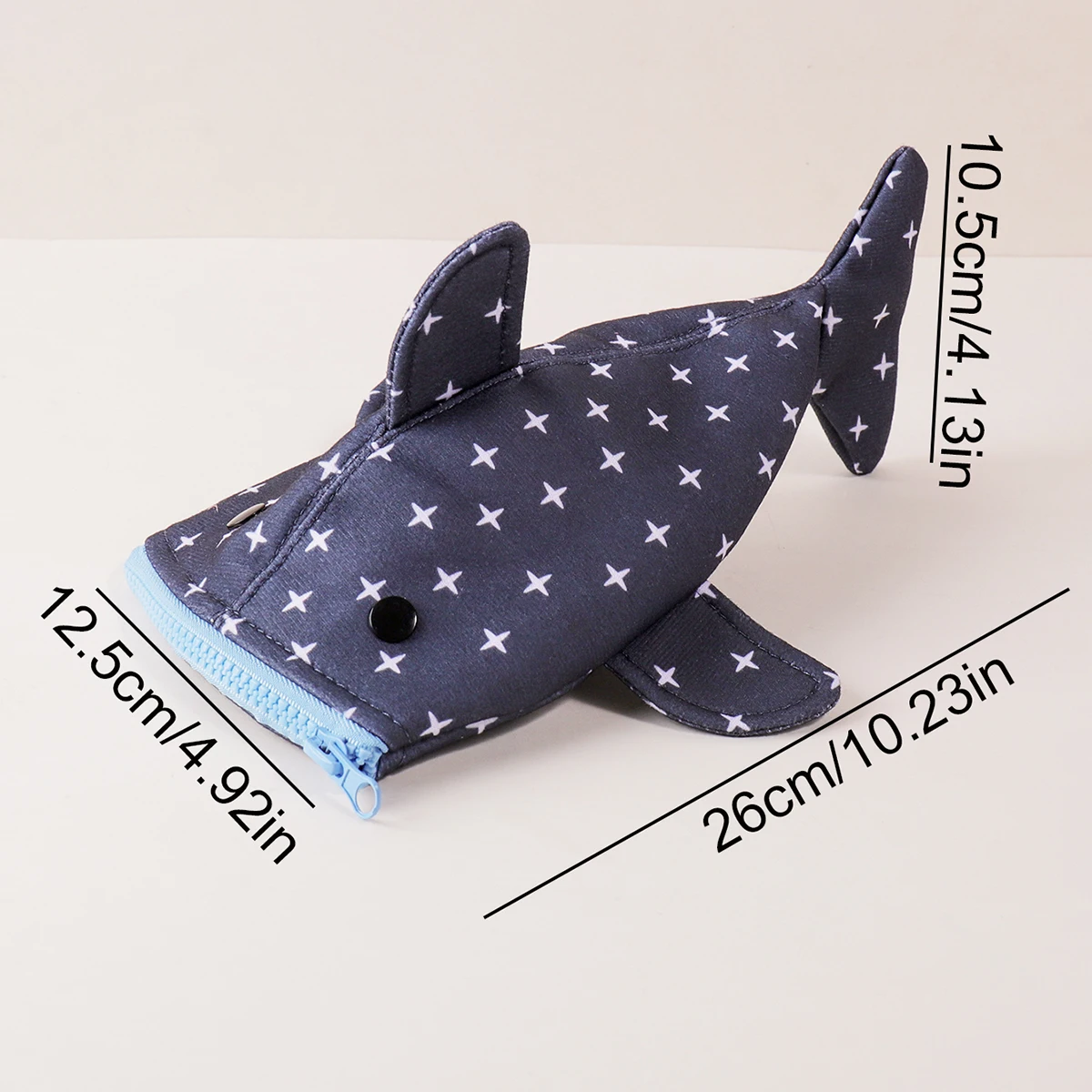 Creative Simulation Shark Pencil Case, Large Capacity Pencil Bag, Cute Desktop Storage Bag, Fun Back-to-School Stationery Gift