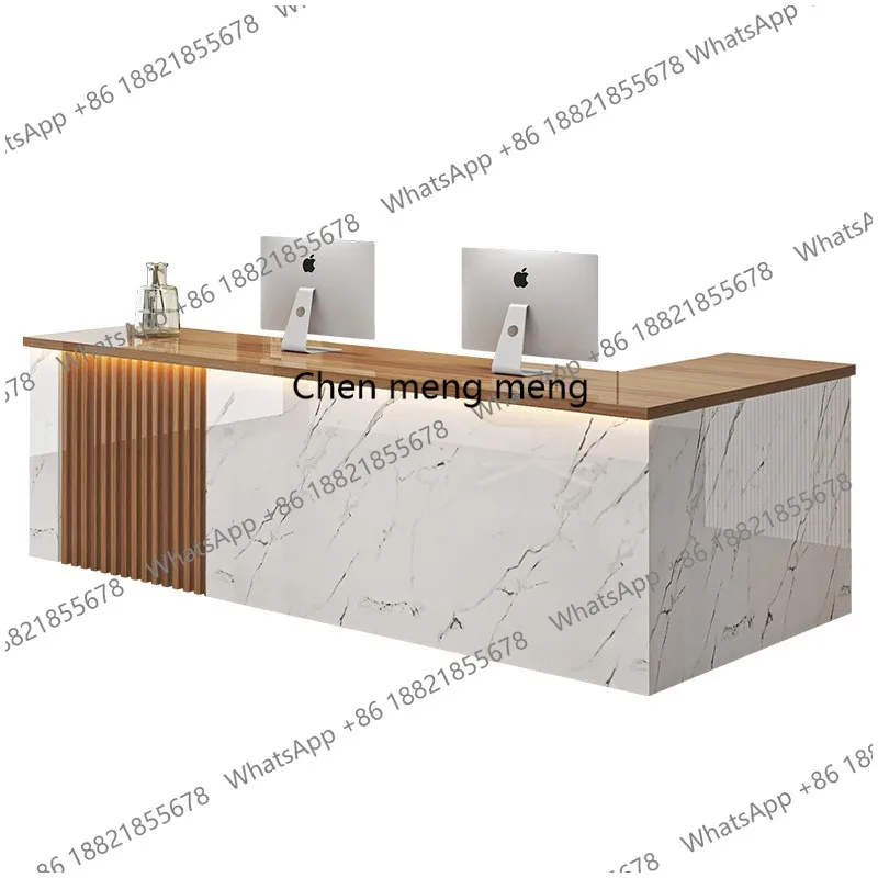 

Beauty Simple Hair Salon Reception Desk Counter Luxury Reception Desks Modern Simple Office Recepcion Desk Commercial Furniture