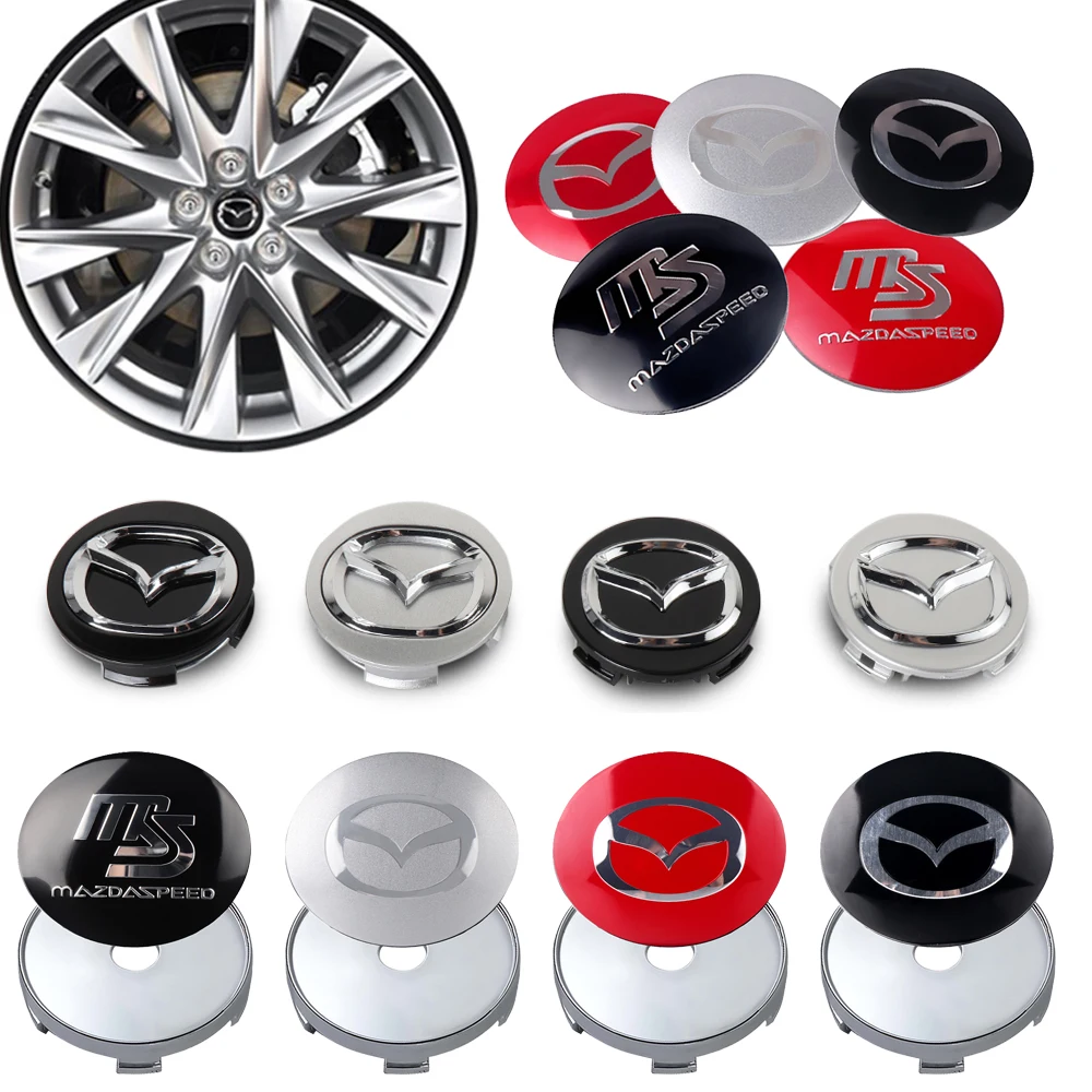 56mm/60mm car wheel hub center cover for Mazda 2 3 5 6 Axela Atenza Speed 6 CX-3 CX-4 CX 5 CX-7 CX-8 CX-9 MS Demio MPS Miata
