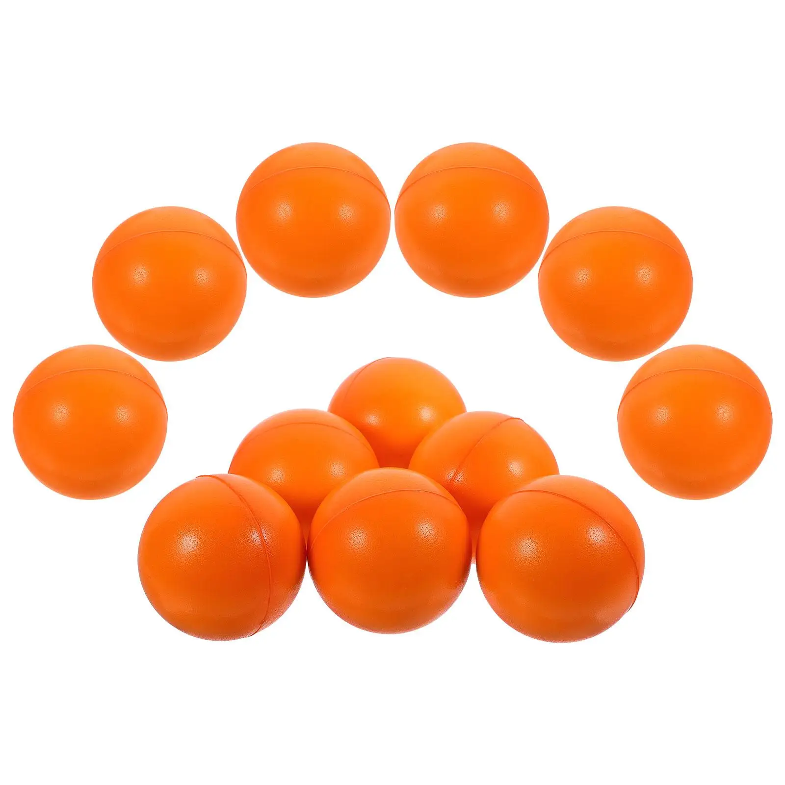 12 Pcs 63mm ange Foam Sponge Pressure Balls Small Squeeze Toys Stress Relief Toy Portable Elastic Fun Sensory Trick