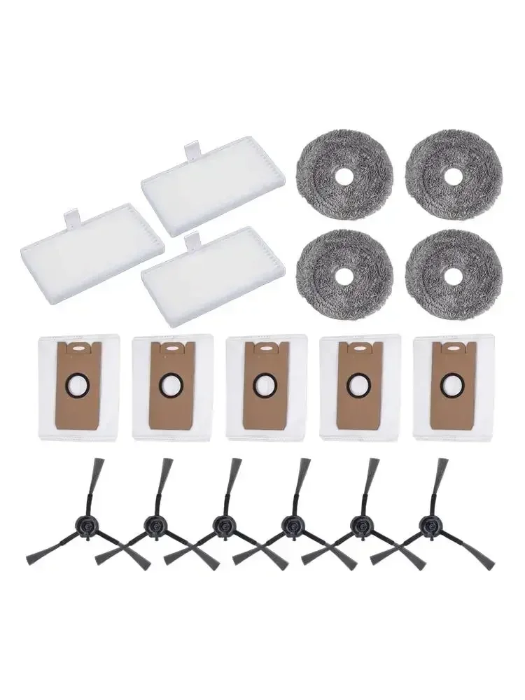 Improve Cleaning Efficiency with these Filter Side Brush Mop Cloths for For Uwant U200 Pro / For Edison 2 Plus U250 / U290