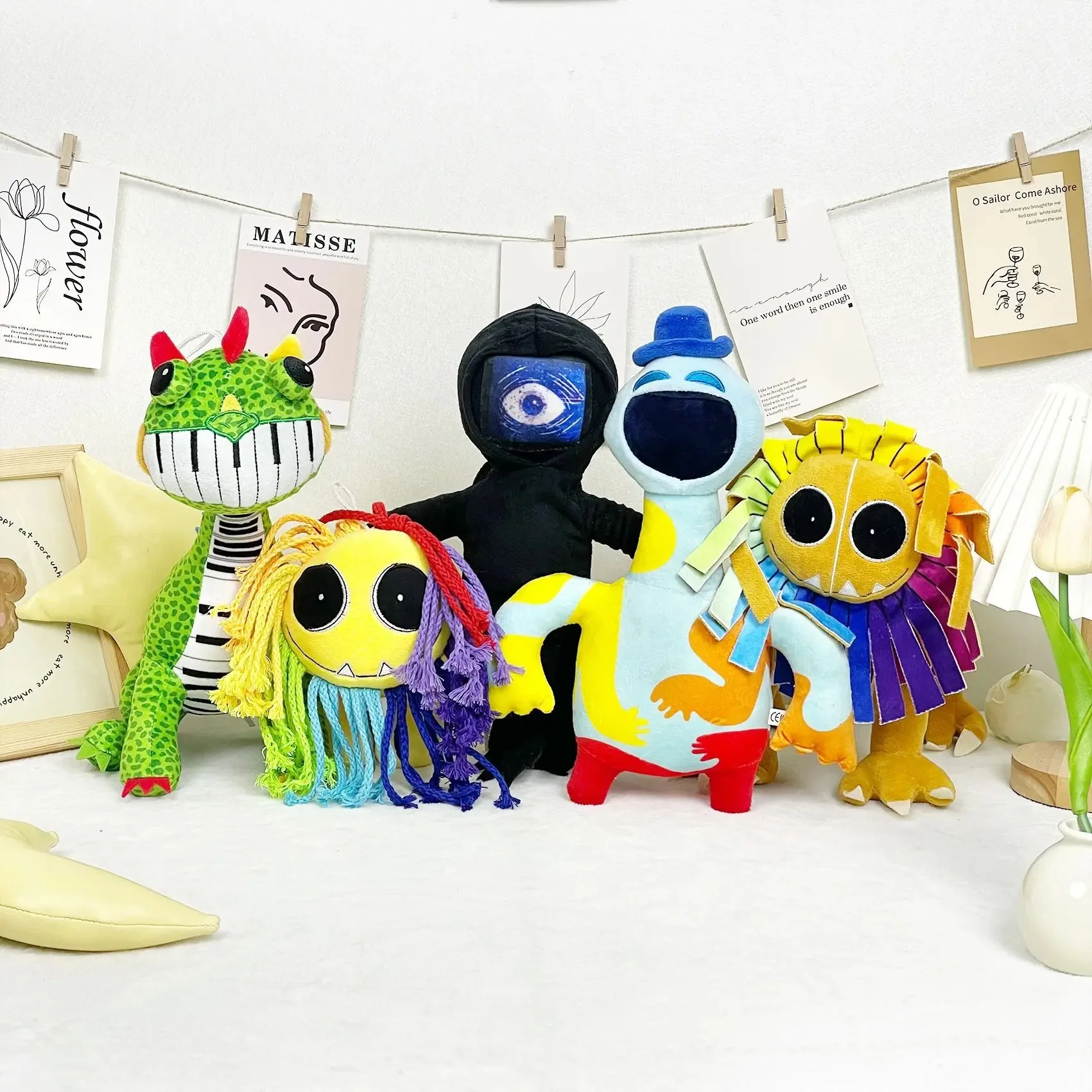 

30 см Мак Пианозавр Песня плюшевая мультяшная игра «Кошмар» Yarnabys Lion Plushie Huggy Wuggy мягкая мягкая подушка кукла игрушка для детей