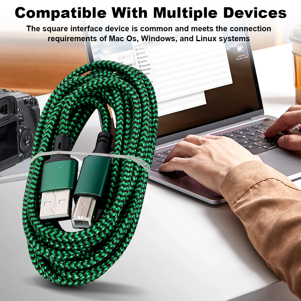 USB 2.0 A to B プリンタケーブルユニバーサルプリンタスキャナハードディスクケーブル高速プリンタコード 3D ラベルプリンタ用