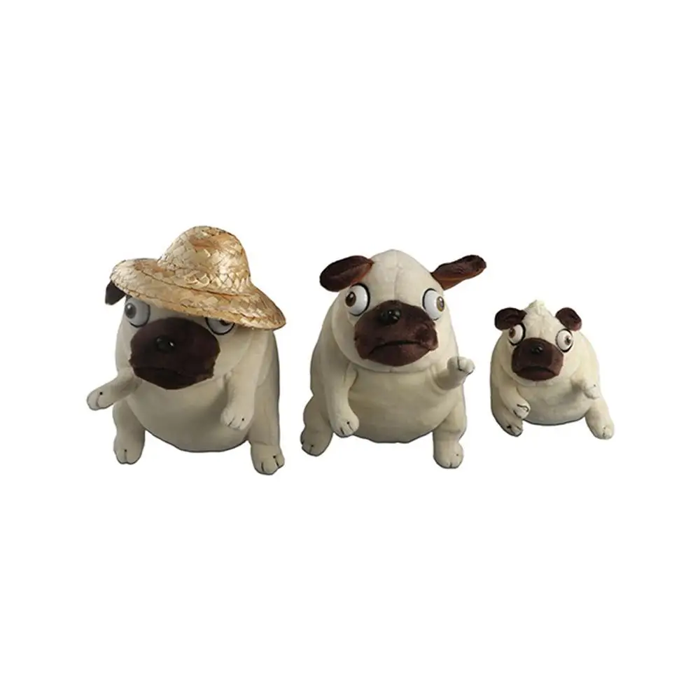 Soft Toy Sitting Pug Dogs Sleeping Mate Accompany Toy Stuffed Toy Pug Dog Plush Toy Elf Fat Pug Plush Toys Pug Dog Plush Doll