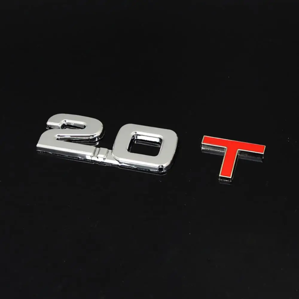 New Car 3D Metal 1 6 1 8 2 0 3 0 T Logo Sticker Emblem Badge Decals for Renault Focus Car Styling