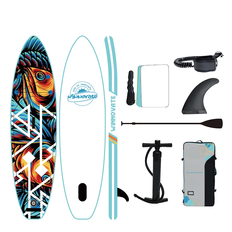 

Winnovate2248 Wholesale Stand Paddle Board Accessories Inflatable SUP Backpack Hand Pump PVC/EVA Surfing Repair Included