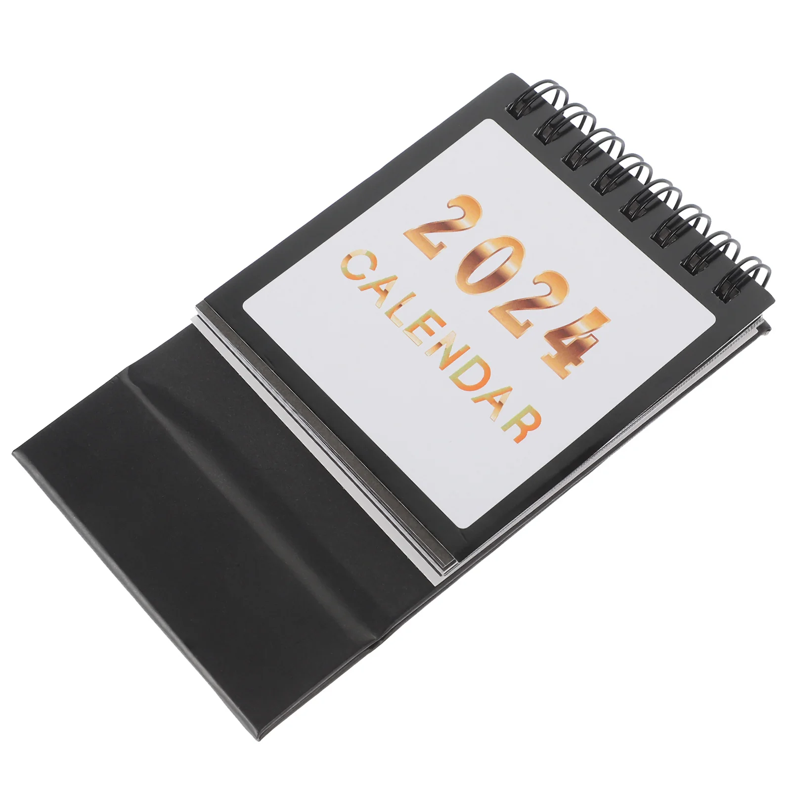 

1 Book 2024 Desktop Desk Calendar Portable Paper Standing Table Calendar Small Office Home Planner Daily Schedule Minimalist