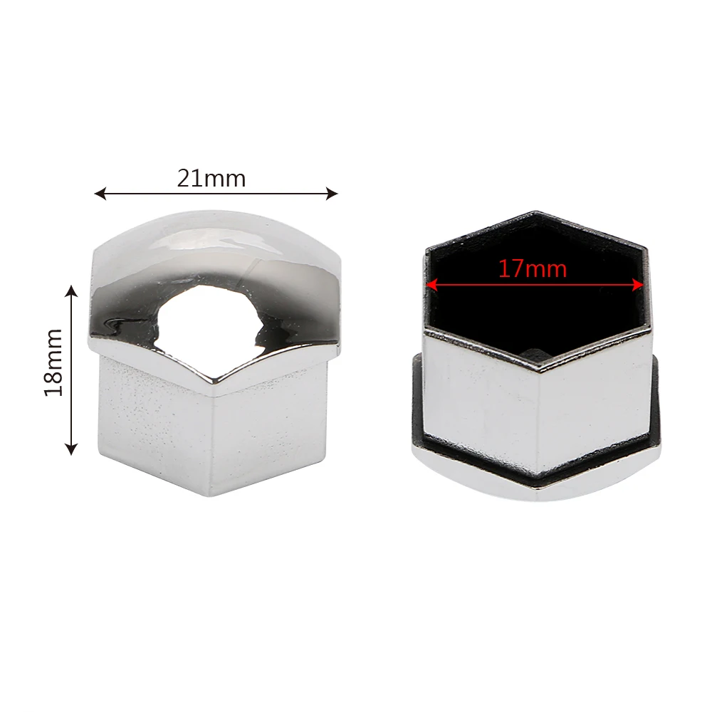 Bolt Rims Special Socket 20Pcs 17mm Car Styling Exterior Decoration Auto Hub Screw Cover Protection Car Wheel Nut Caps
