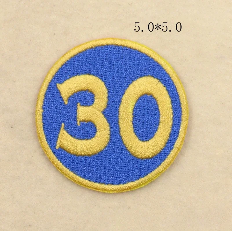 كرة السلة التطريز حرق حافة إلكتروني التطريز كوبي كاري جيرسي رقم القماش الرقمي ملصق الملابس والاكسسوارات التصحيح #5