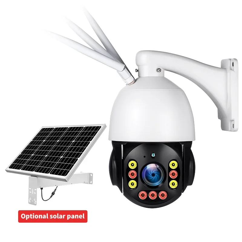 Kamera CCTV VESAFE WIFI 4G 5MP, zasilana energią słoneczną, zewnętrzna, z dwukierunkowym audio, bezprzewodowa, do monitoringu sieciowego, kamera PTZ