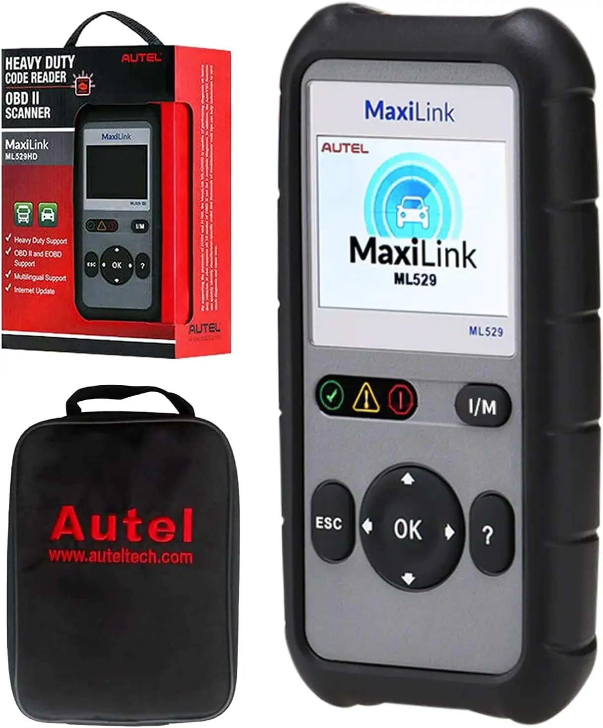 

MaxiLink ML529 OBDII Scanner with AutoVIN, Lifetime Updates, One-Click Smog Check