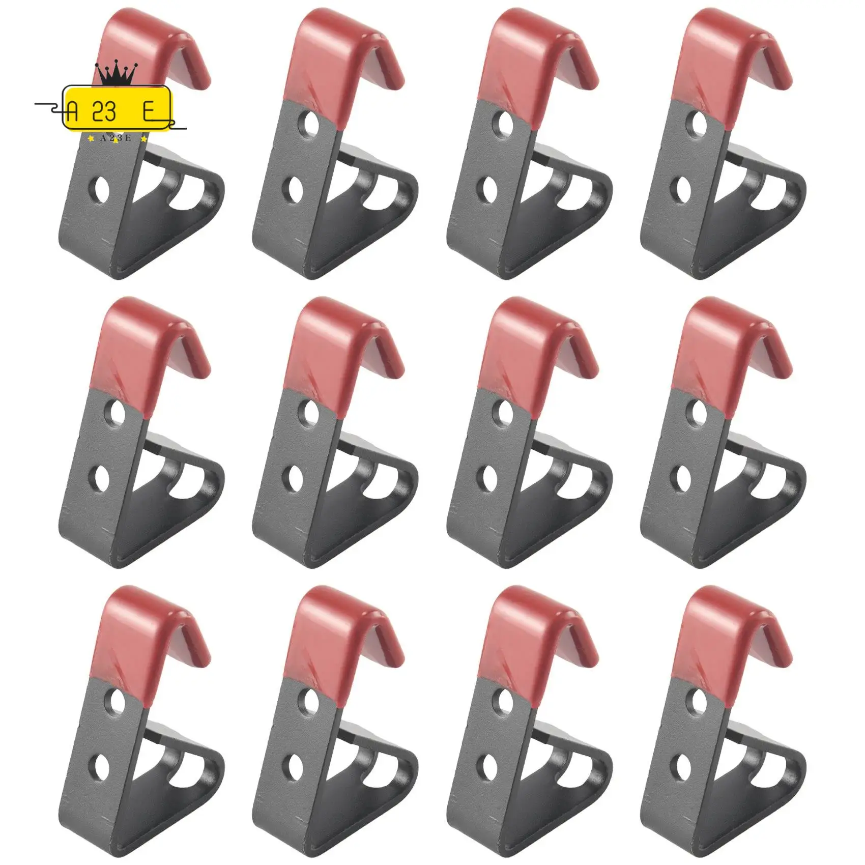 

A23E-12 Pcs Tire Wheel Rim Hub Hanging Metal Hook Metal Holder Shop Display Stand Rack Wall Mounted Racing Hook