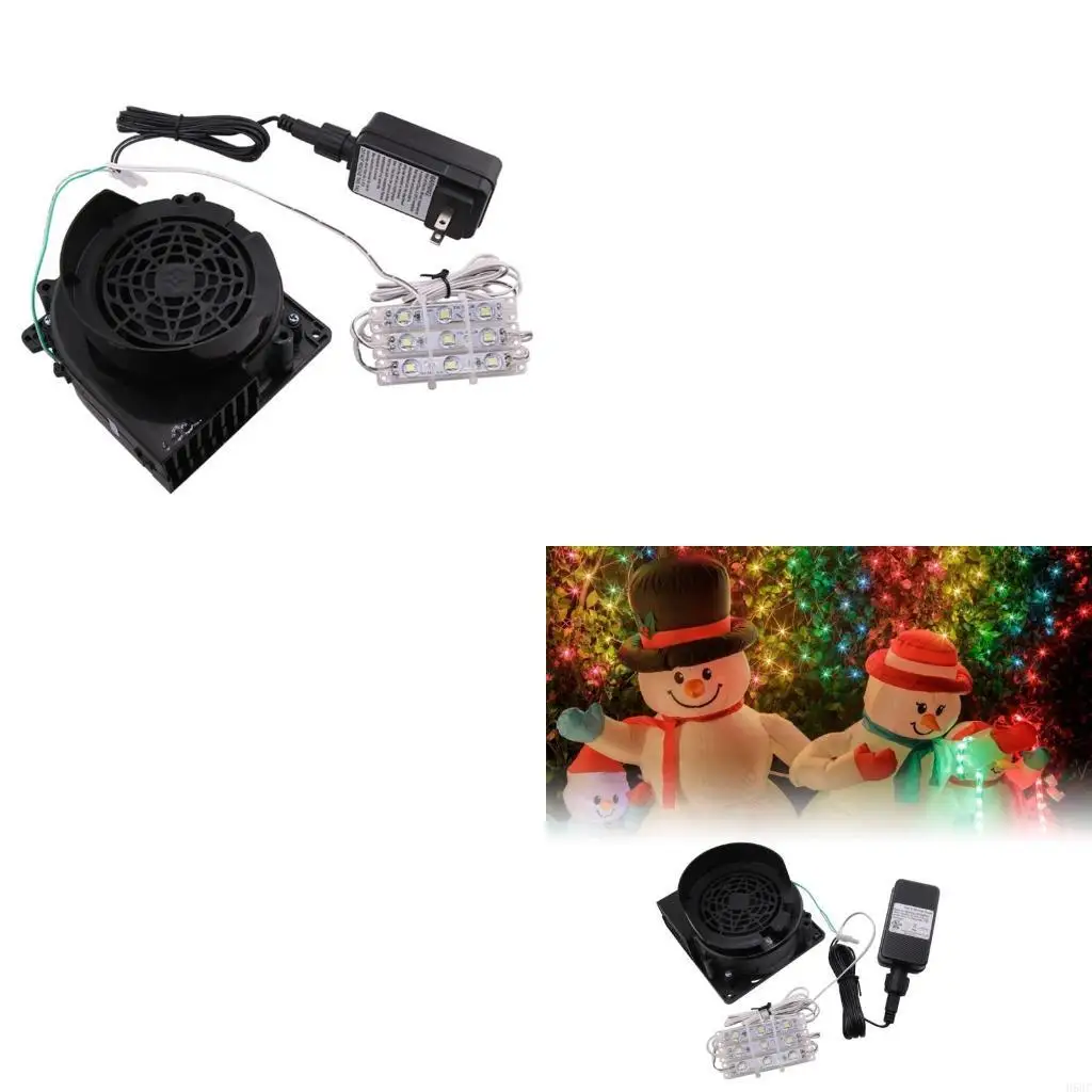 H58C مروحة منفاخ الهواء للمطاطية استبدال مروحة منفاخ مع ضوء LED لجميع القديسين وعيد الميلاد المطاطية مقاوم للماء