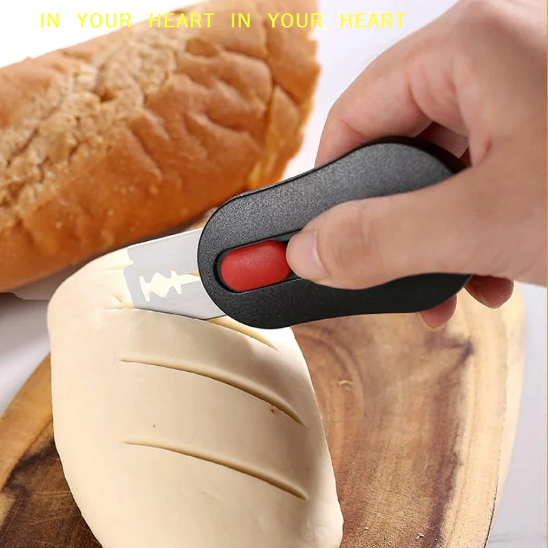 【X】Bread Scoring Blade Set Homemade Sourdough Dough Scribing Tool With 5 Replacement Blades Bread Scoring Knife Razors Cutter
