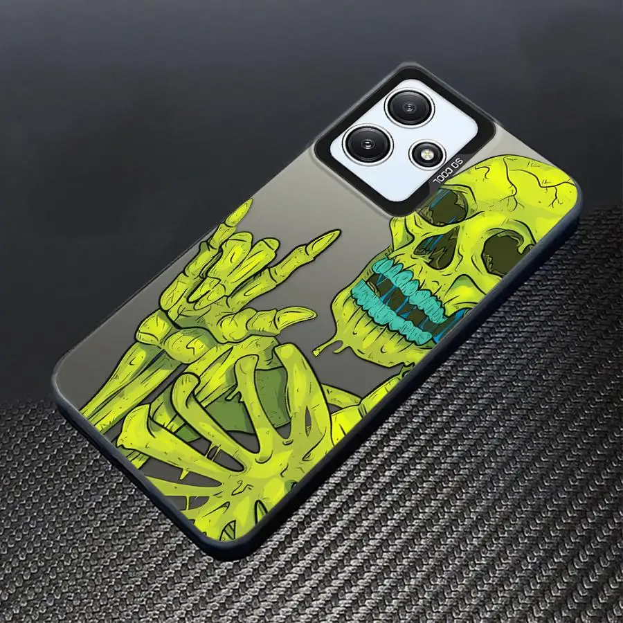 Super Cool Skull Phone Case for Xiaomi Redmi Note 12 13 14 Pro Plus 10 11 Pro 11s 10s Soft Cover #2