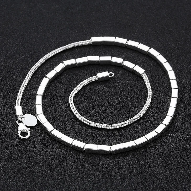 S925 sterling silver jewelry creative easiest for matchstylish thai silver fashiontrendy women's necklace chain