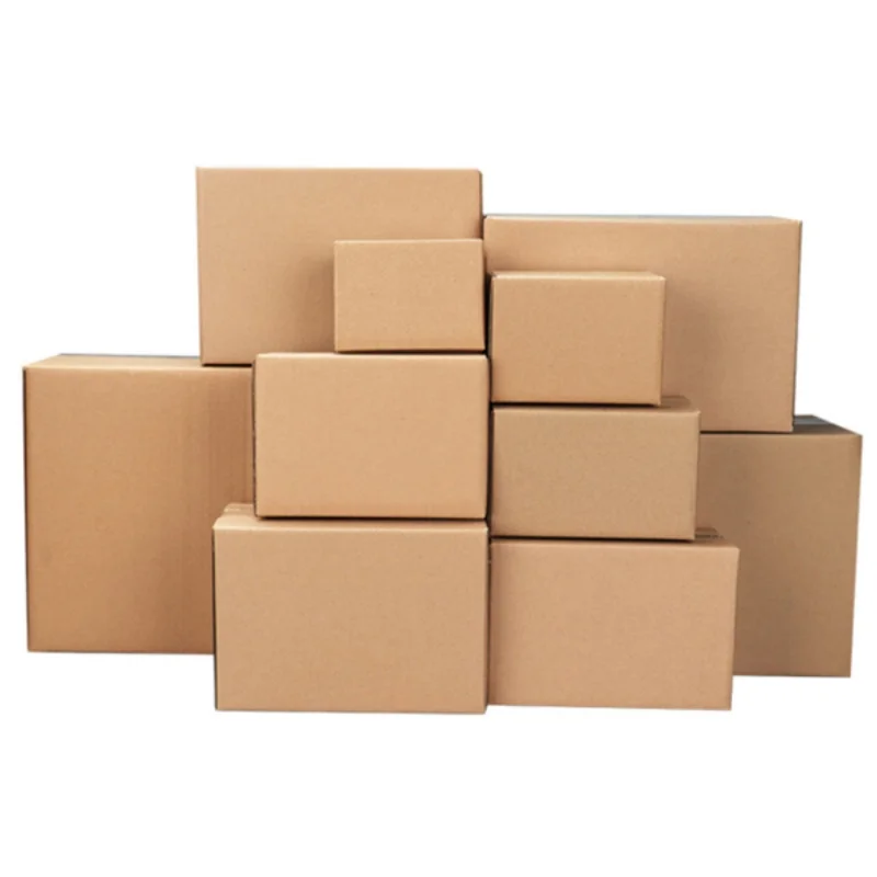 

100 Corrugated Paper Boxes 6x4x4" Corrugated Box Kraft Paper - Paper Box for Gift Wrapping and Mailing, Corrugated Packaging Box