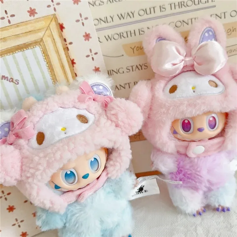 MINISO 15-17 سنتيمتر ل Labubu Dimoo دمية ميلودي Hellokitty Kuromi سينامورول بورين الملابس الكرتون أفخم قبعة الملابس والاكسسوارات #2