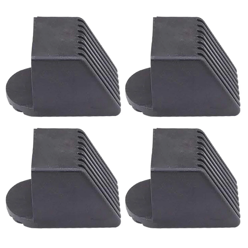 4pcs Plastic Square Tube Covers Square Tube Coat Chair Leg Cover Fitness Equipment Accessories Foot Cover Pipe Protective Covers